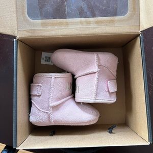Pink baby UGG booties